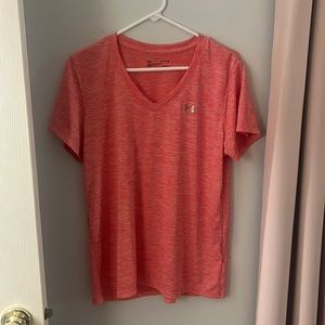 Under armour, dri-fit, t-shirt, coral color